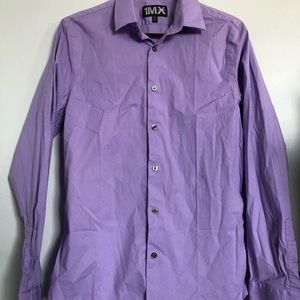 light purple button up shirt
